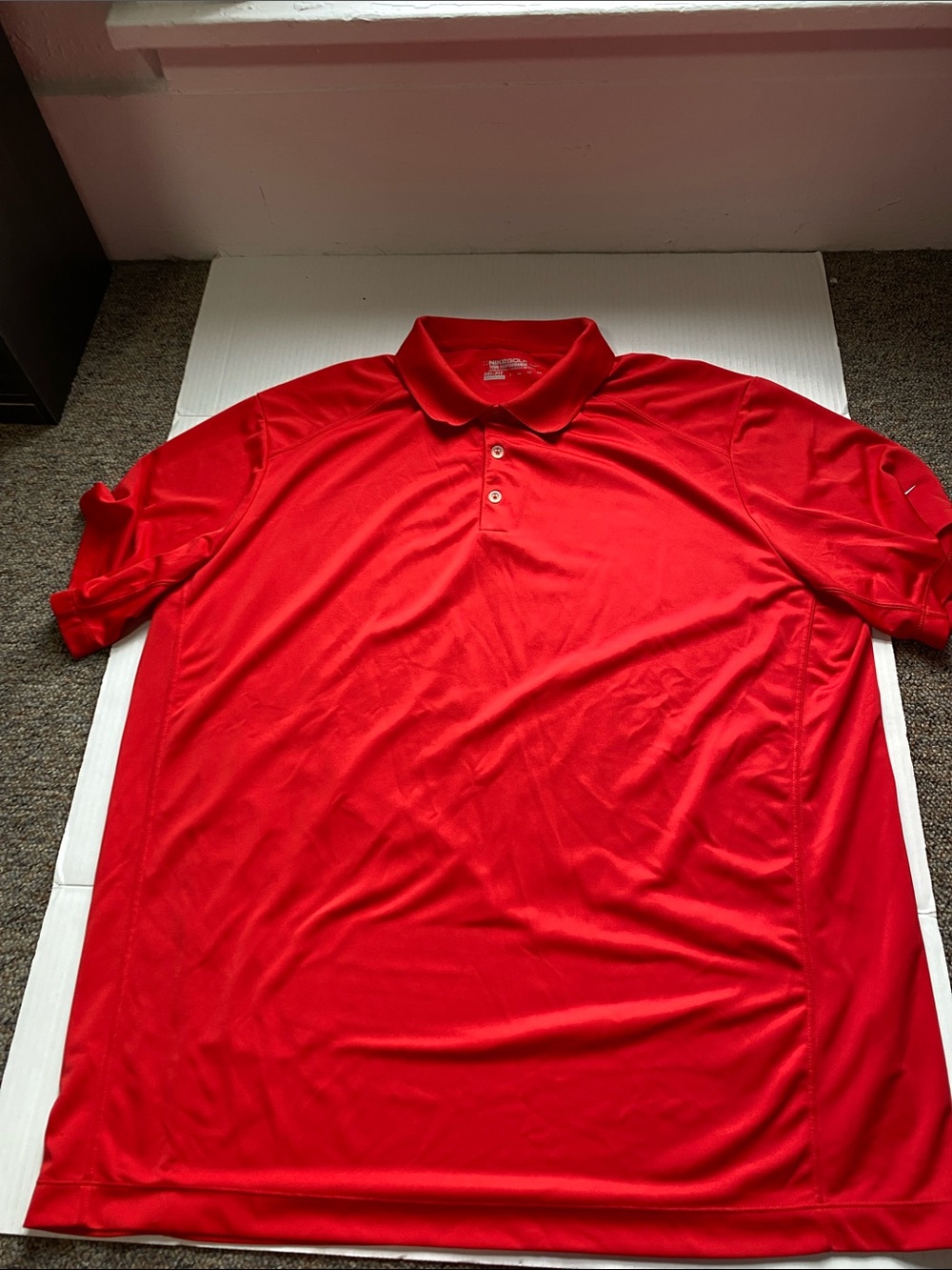 Nike Golf Tour Performance Dri Fit Men’s Size 2XL Red Polo Shirt
